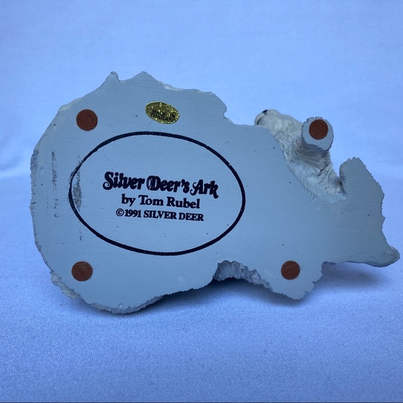 Persian Cat Figurine Cat and Kitten Vintage 1991 Silver Deer's Ark Tom Rubel - Picture 6 of 6